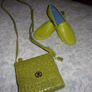 Green Crossover  6''x6" Snake Skin Look